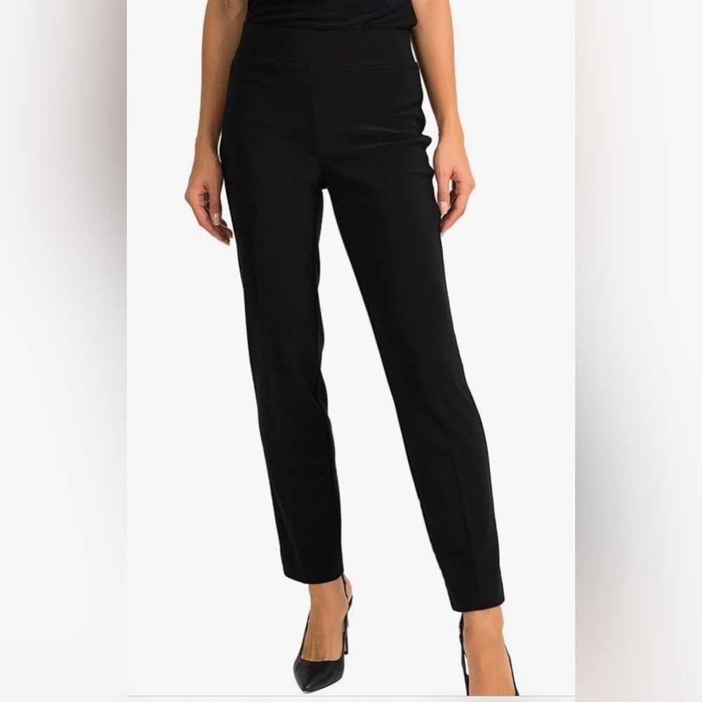 JOSEPH RIBKOFF  SZ 8 Pull On Stretch Slim Line Unlined Classic Pants Trousers